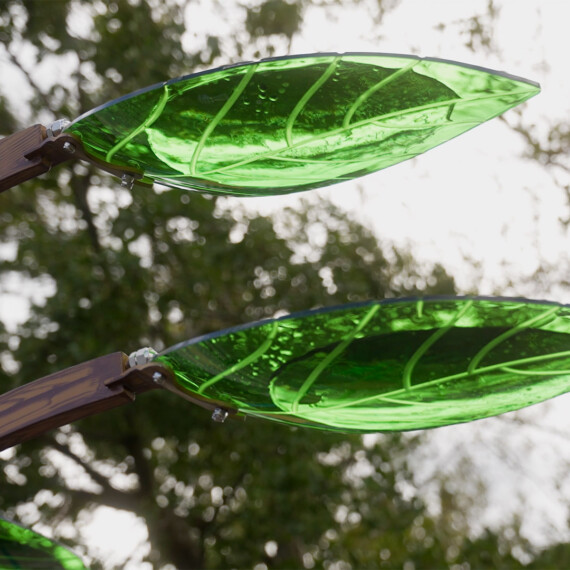 Plateforme aqualudique feuille