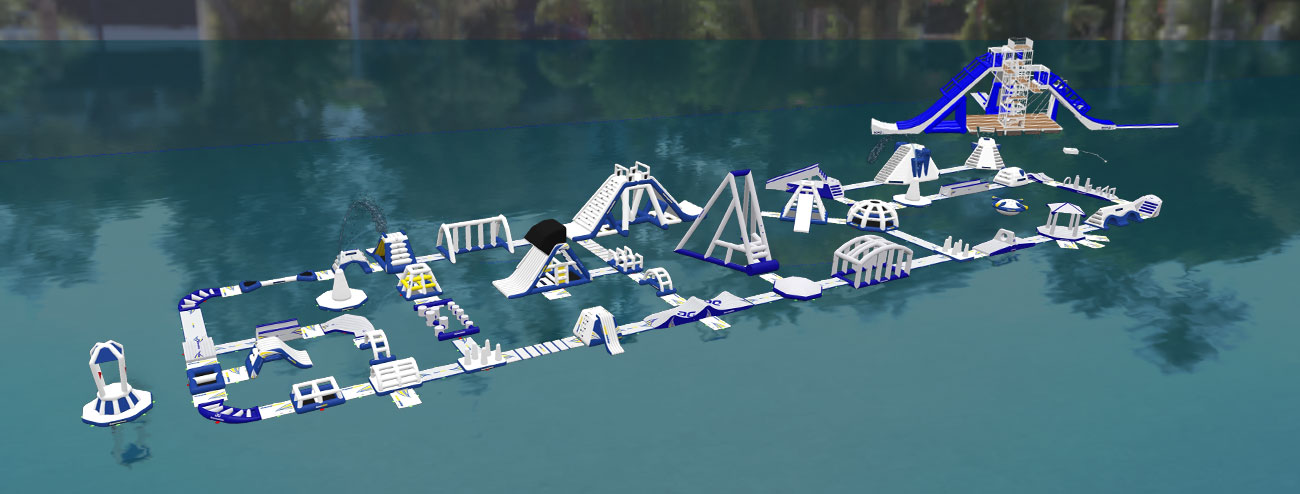 Plan de l'aquapark